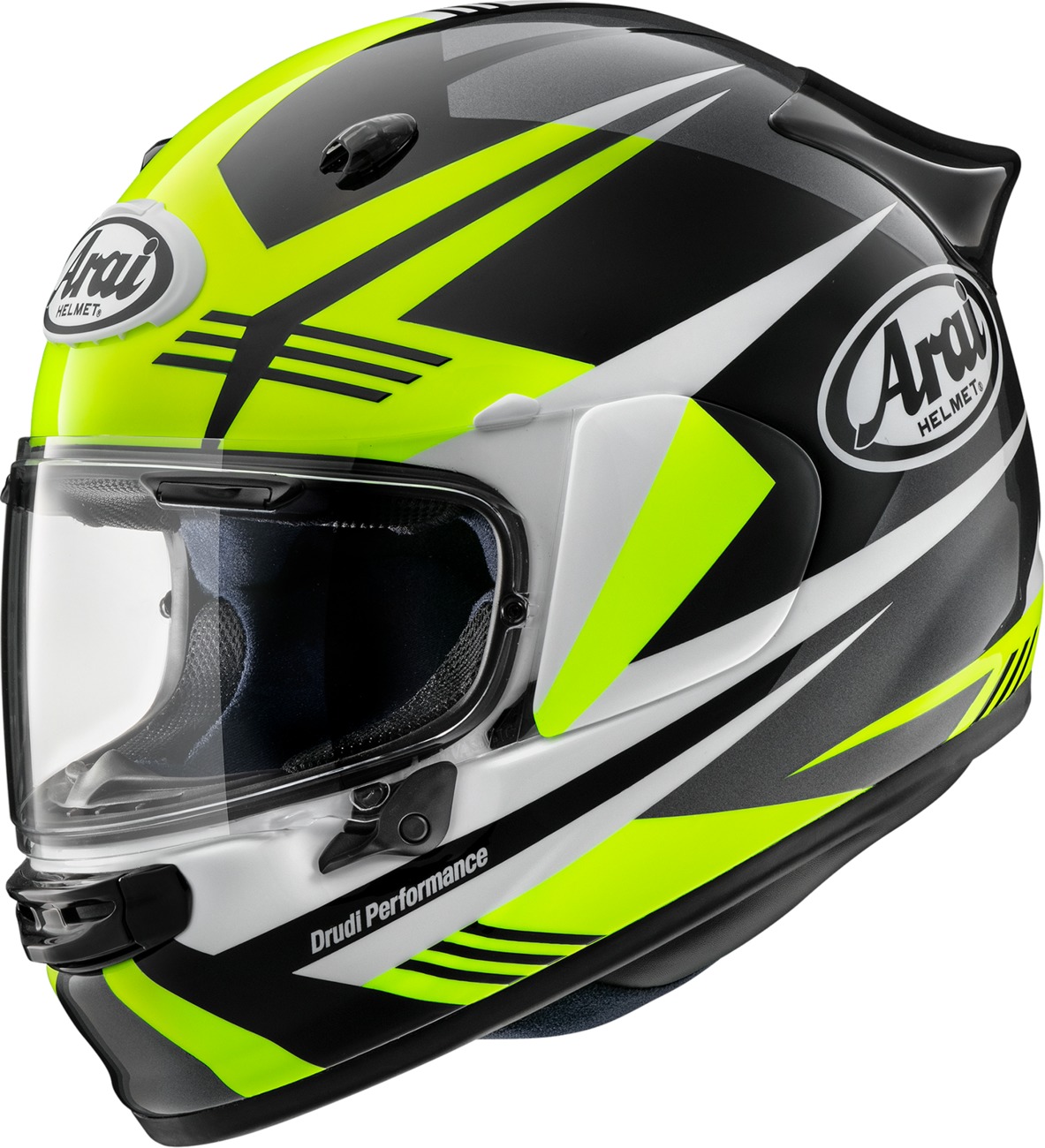 Arai Contour-X Mark Helmet XL Fluorescent Yellow - Full-face helmet with VAS design - Click Image to Close