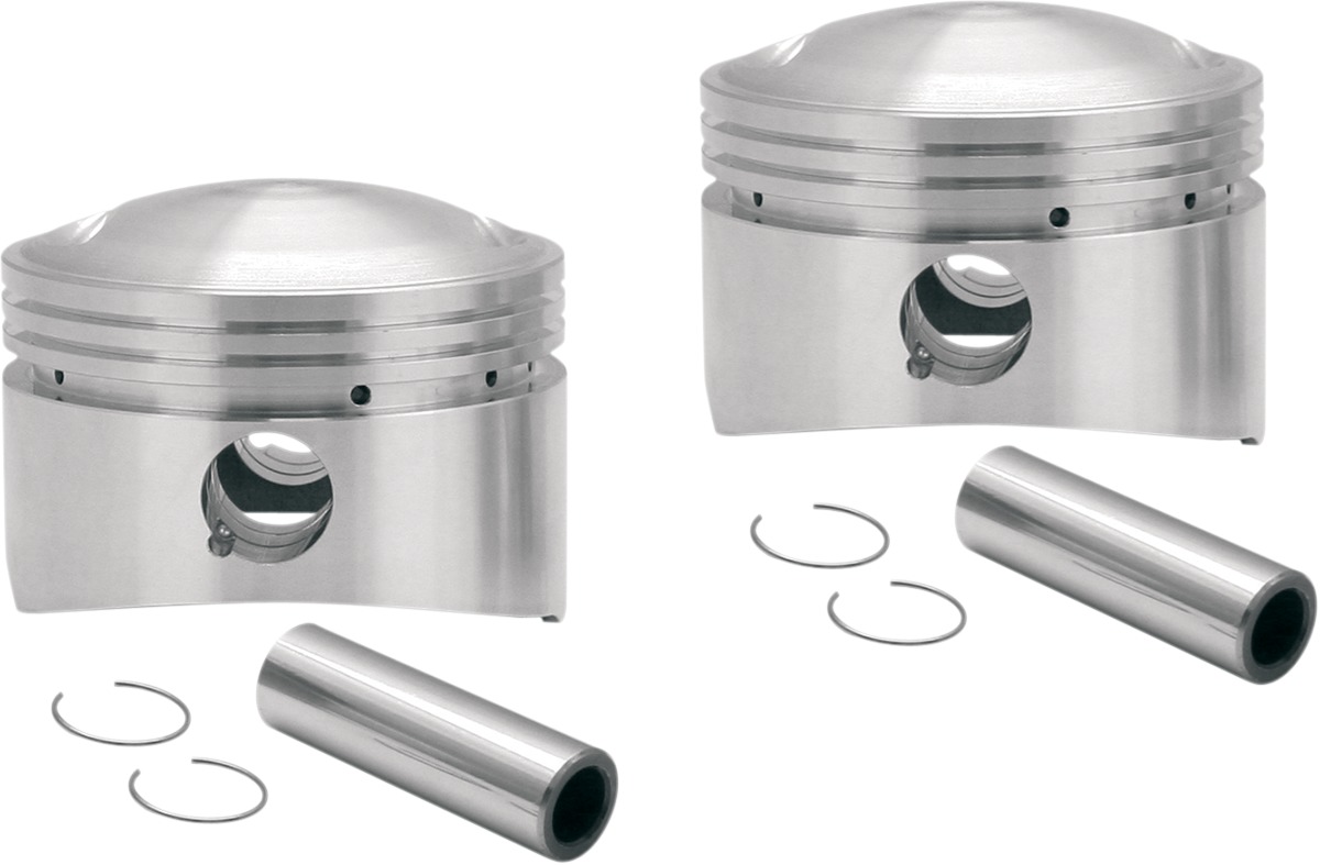 Flathead Power Forged 3-5/8" Bore Pistons - Piston Set Hc 3-5/8'' +.010'' - Click Image to Close