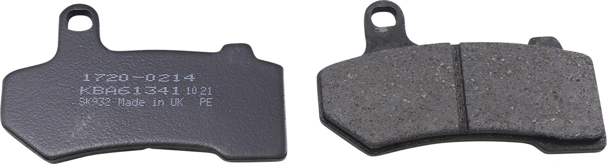 Organic Brake Pads - Replaces H-D # 41854-08, 42897-08, 42897-06 & 42850-06 - Click Image to Close