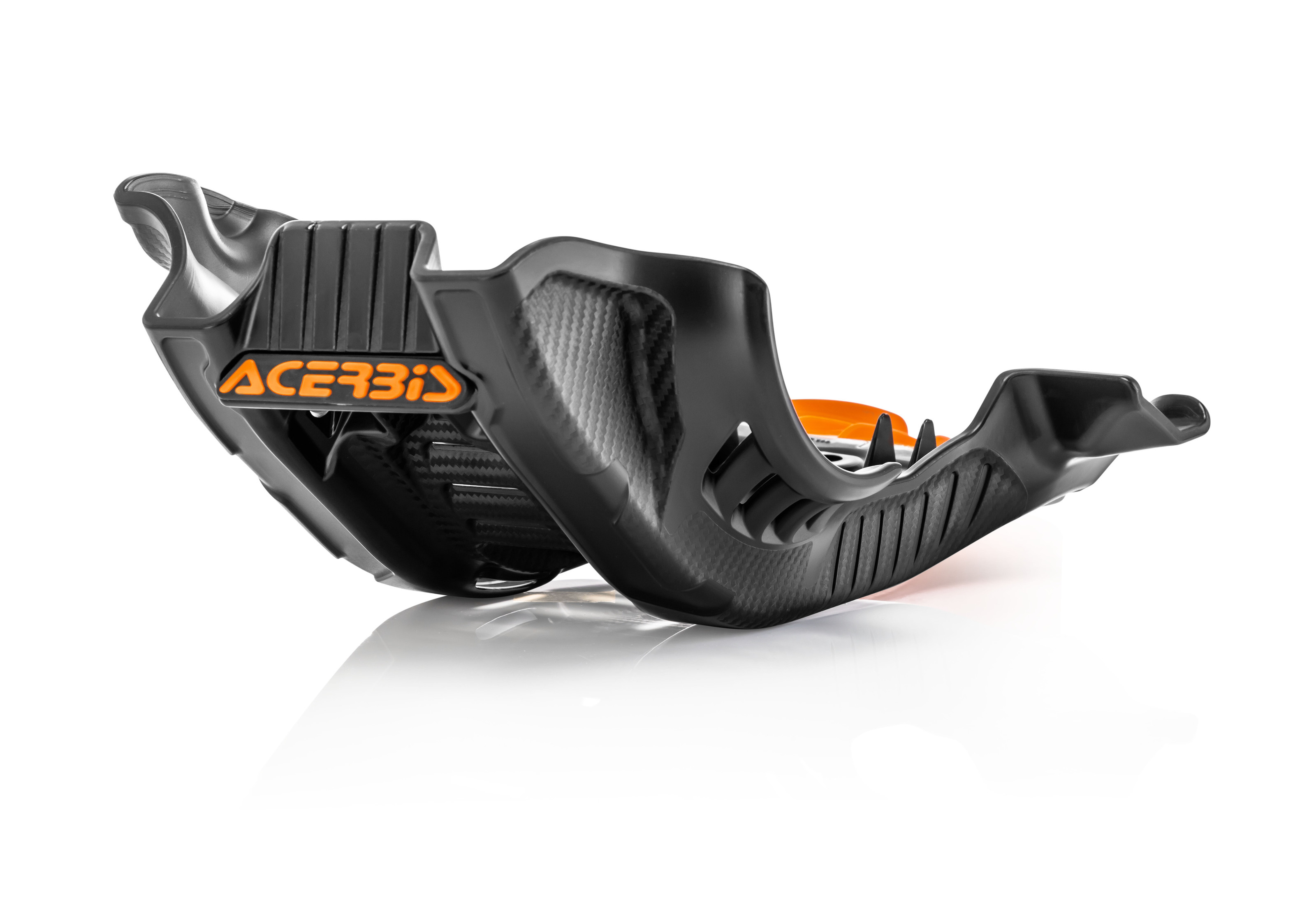 Skid Plate W/linkage Guard - Black & Orange - For 19-22 250/350 SX-F, FC 250/350 - Click Image to Close