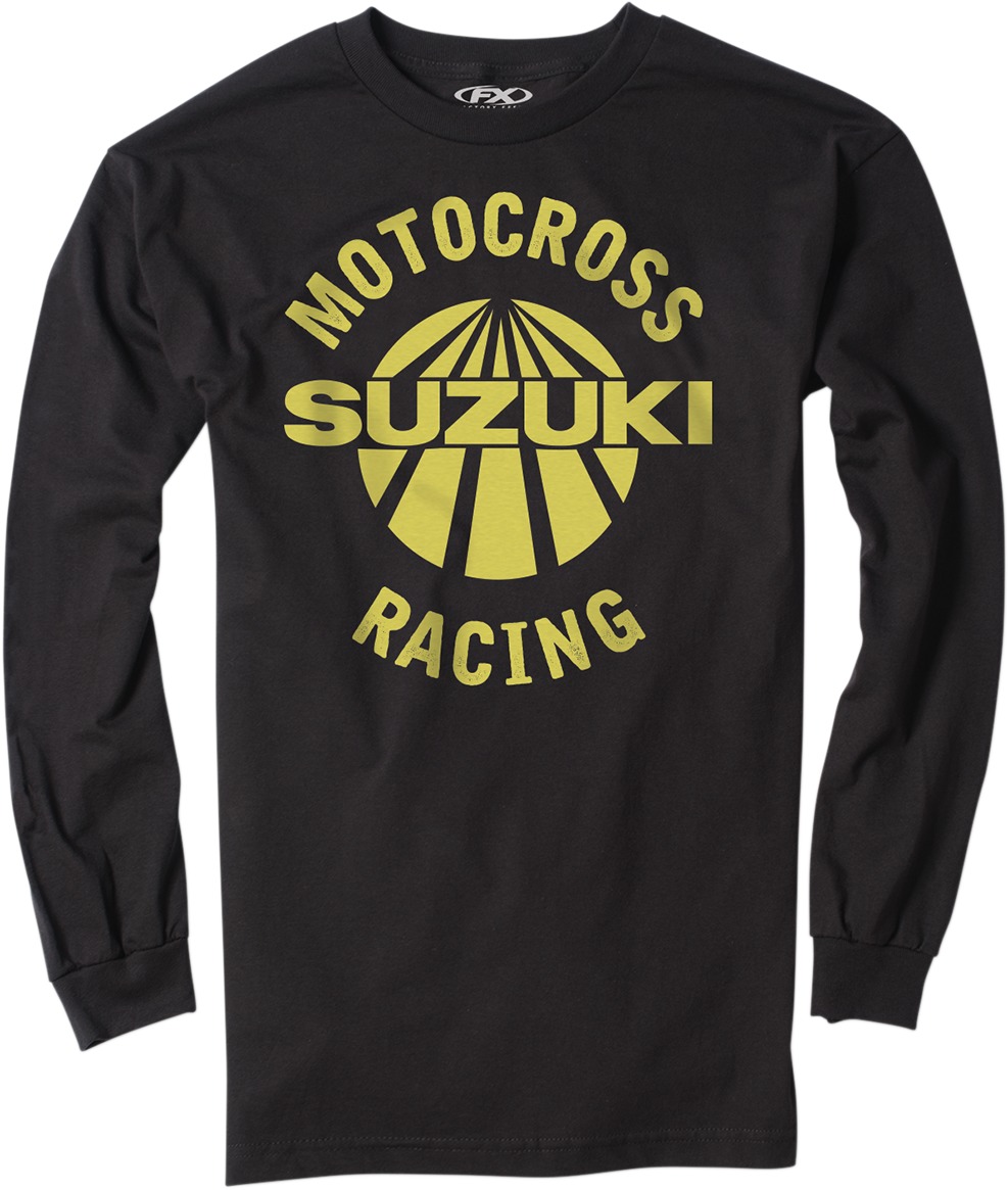 Men's Suzuki Vet Long Sleeve Tee - Suz Vet Ls Tee Blk Lg - Click Image to Close