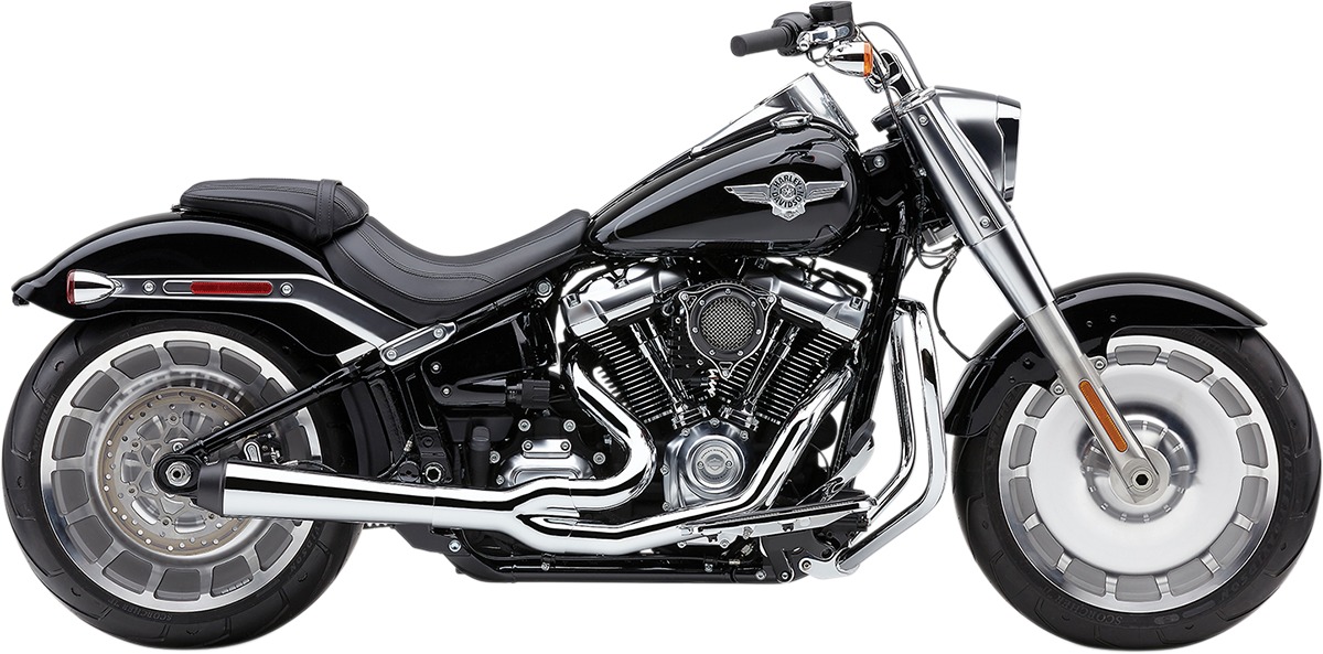 El Diablo Chrome 2-1 Full Exhaust - For 18-20 Harley FLFB FXBR - Click Image to Close