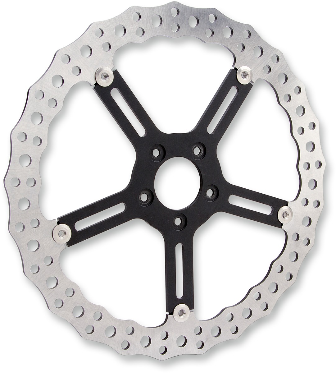 Big Brake Contour Floating Front Right Rotor 381mm Hub Mount - For Harley - Click Image to Close