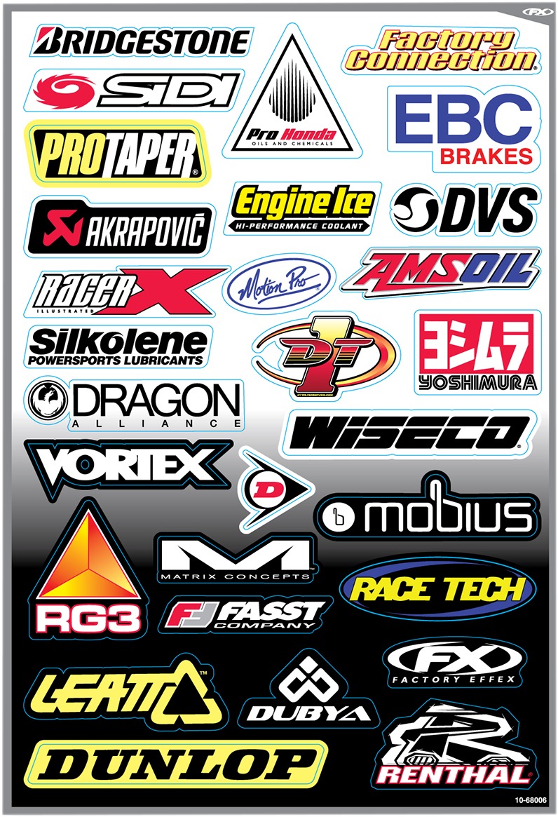 Sponsor Sticker Kits - Sponsor Kit D - Click Image to Close