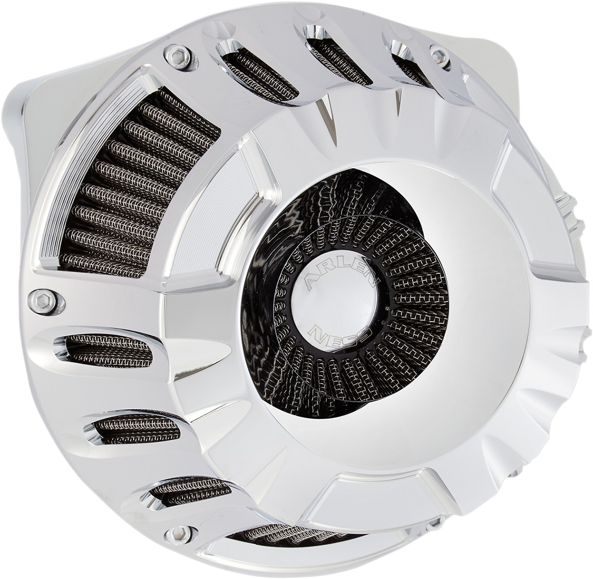 Inverted Series Air Cleaner Kits - Air Cleaner Kit Dc Inv Chr - Click Image to Close