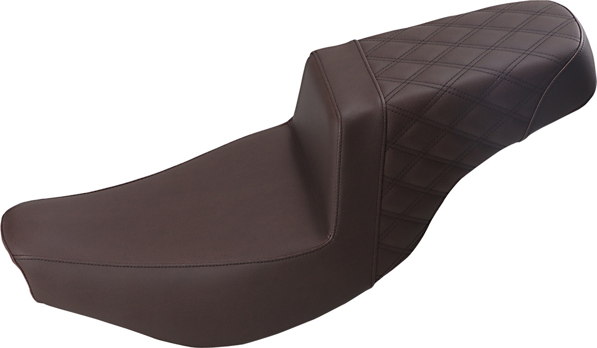 Step-Up Rear Lattice Stitch 2-Up Seat Brown - Click Image to Close