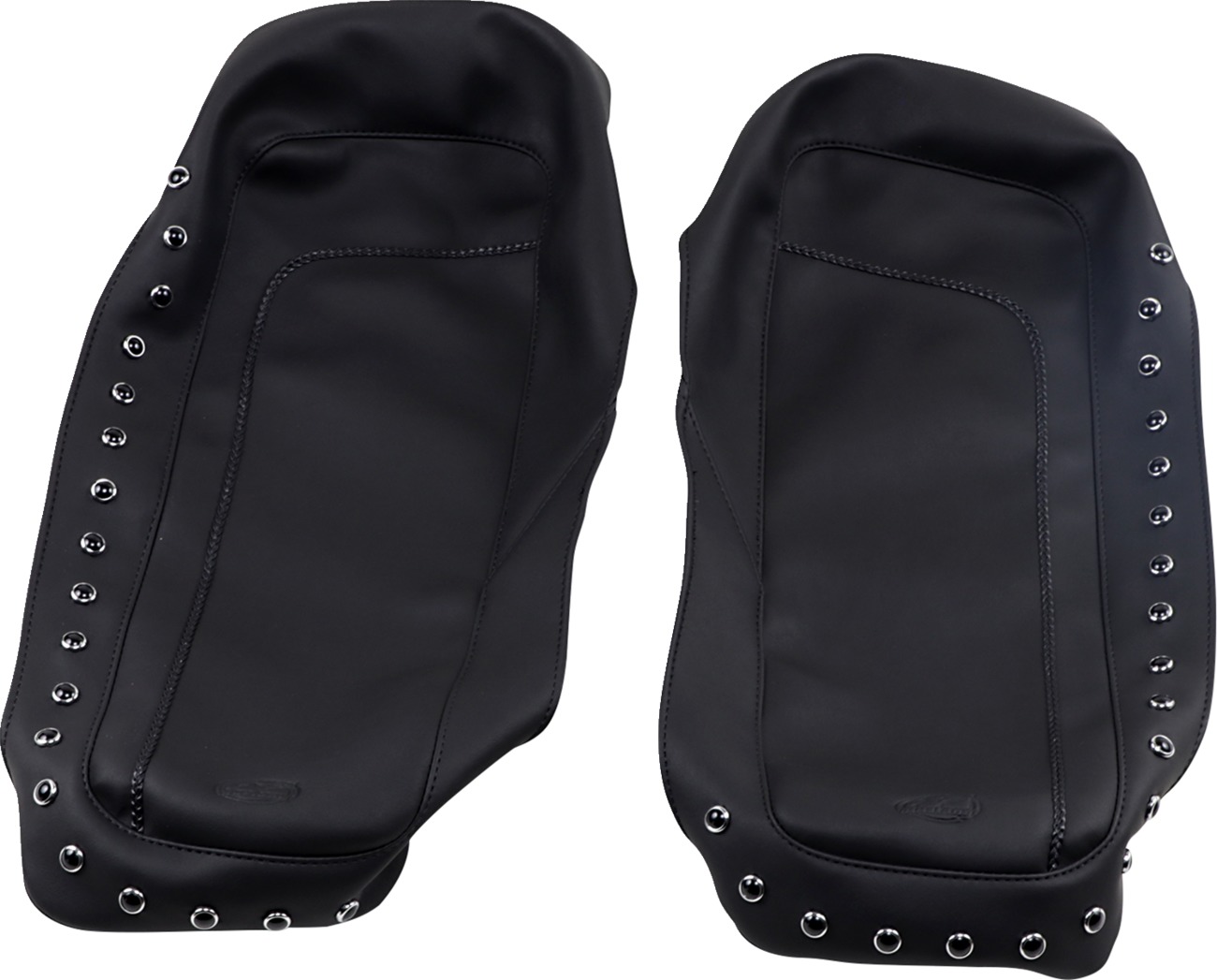 Saddlebag Lid Covers - Saddlebag Lid Cov Blk Studs - Click Image to Close