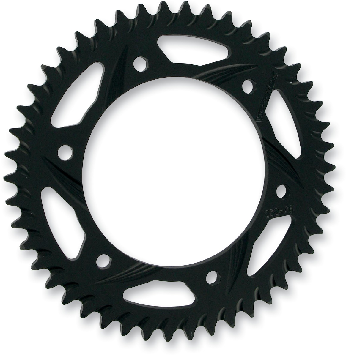 Steel Rear Sprocket 46T Black 525 - Click Image to Close