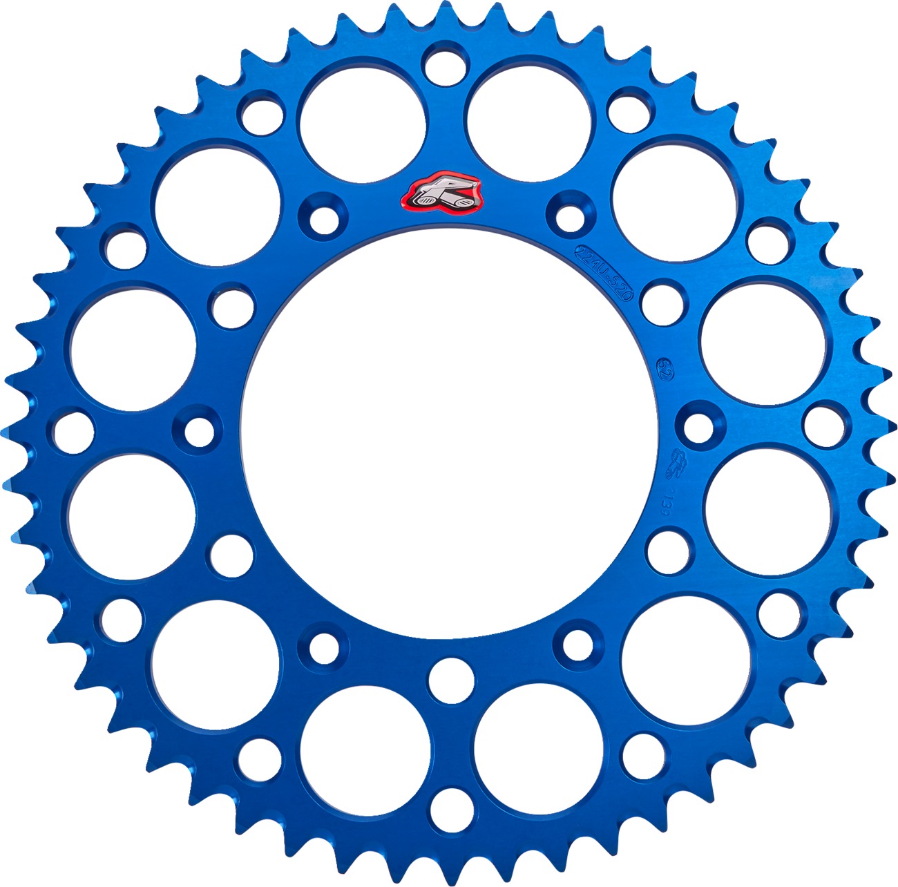 2017/20-23 Husqvarna FE 250/ 350/ 450 Rear Sprocket - Grooved Blue 520-52 Teeth - Click Image to Close