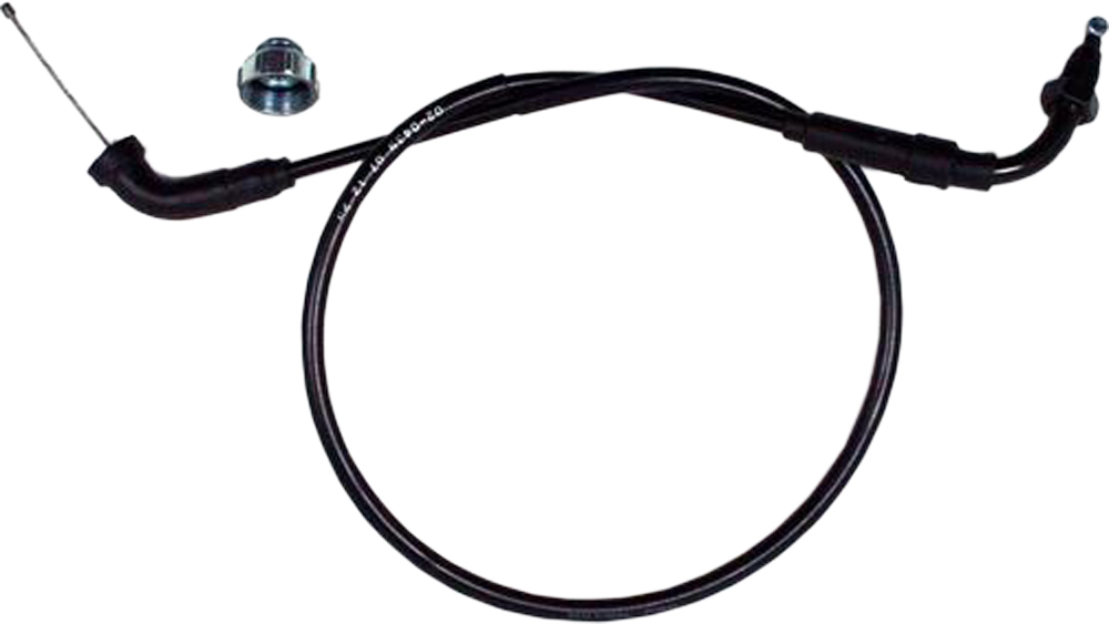 Black Vinyl Throttle Cable - Honda CRF70F XR70R - Click Image to Close