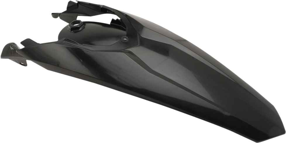 Rear Fender W/ Taillight Tab - Black - Click Image to Close