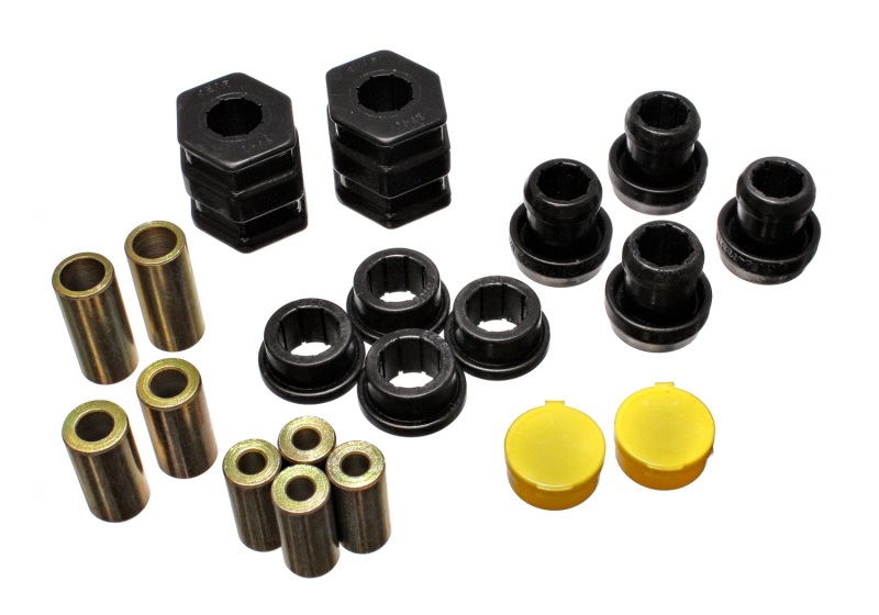 96-00 Honda Civic/CRX Black Front Control Arm Bushing Set - Click Image to Close