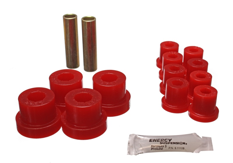 Energy Suspension Jeep Spring Bushing Set - Red - Click Image to Close