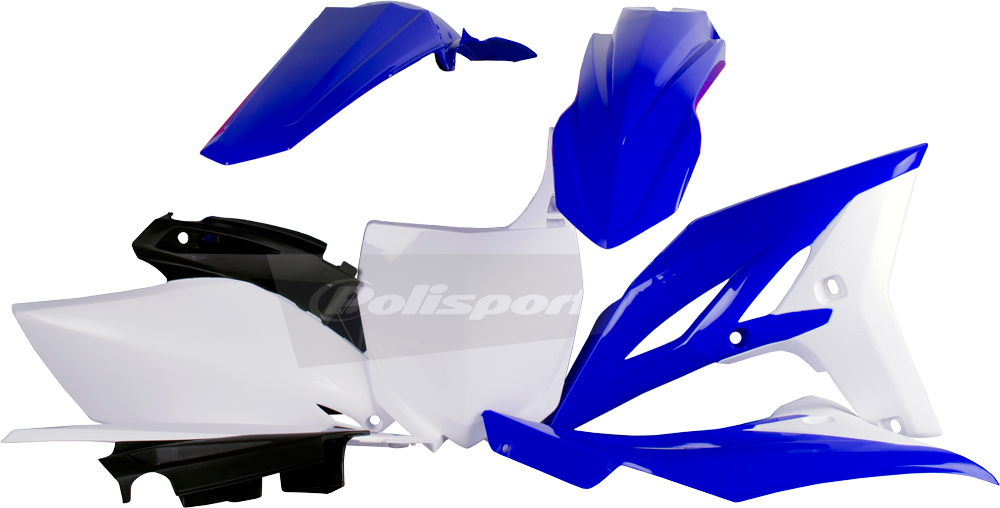 Plastic Kit - Original 11-12 Blue/White/Black - For 10-13 Yamaha YZ250F - Click Image to Close