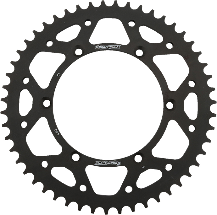 Rear Steel Sprocket 51T - Black - For 82-17 Kawasaki 04-06 Suzuki - Click Image to Close