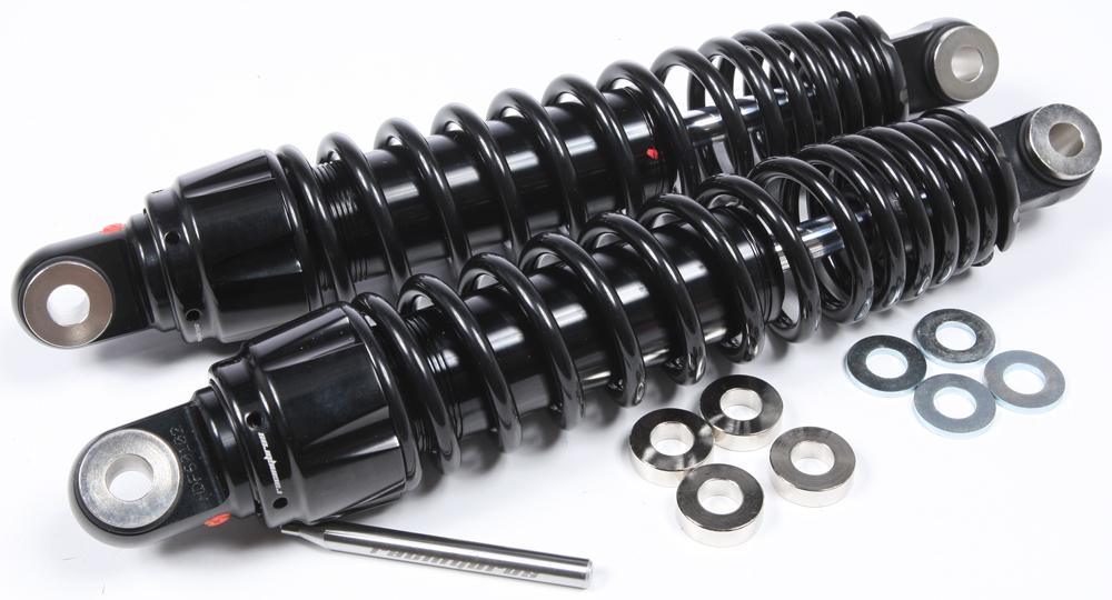 Bazooka Preload Adjustable Shocks 12.5" HD - For 84-18 HD Dyna Sportster - Click Image to Close