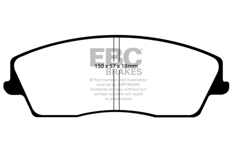 Ultimax2 Front Brake Pads - For 05-09 Chrysler 300 2.7 - Click Image to Close