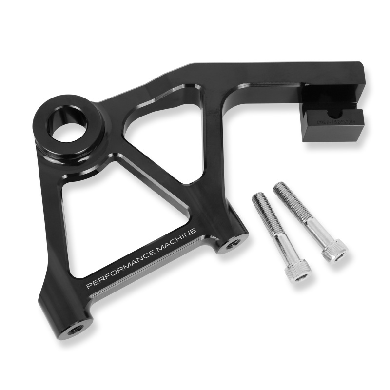 Touring Rear Rad Cal Bracket Assy - Black Ano - Click Image to Close