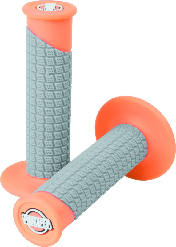 Clamp-On Pillow Top Grips - Neon Orange/Gray - Click Image to Close