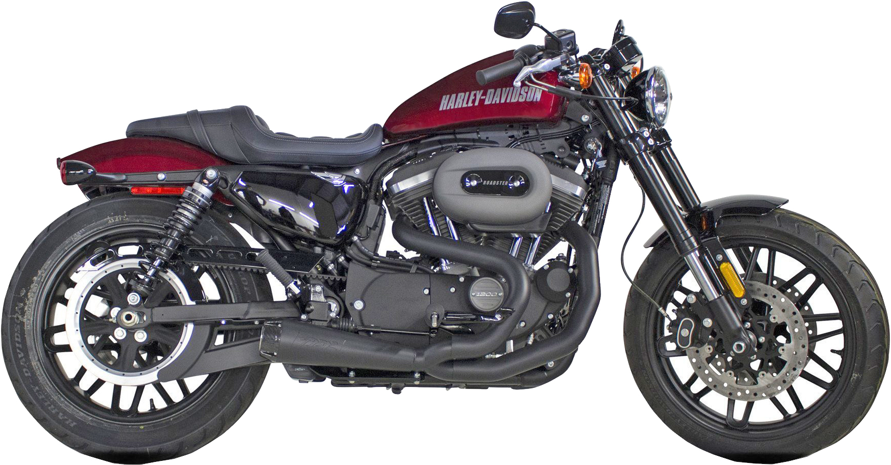 Comp-S 2-1 Black Full Exhaust - For 14-20 Harley XL Sportster - Click Image to Close