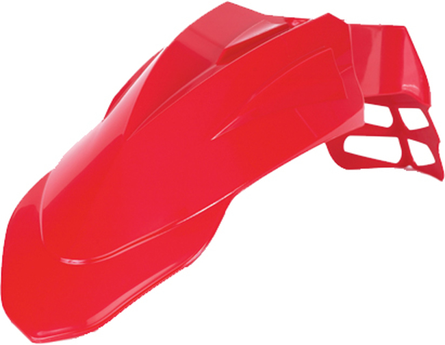 Red Supermotard Front Fender - Universal For Most MX/SM Motorcycles - Click Image to Close