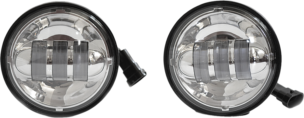 4.5" LED Passing Lamps Chrome High Definition - Click Image to Close