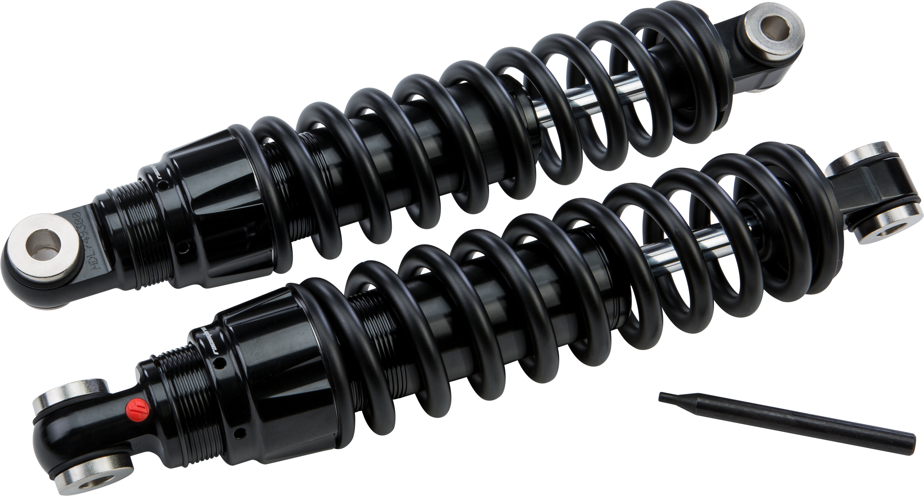 Bazooka Preload Adjustable Shocks 13" HVY - For 91-17 HD Dyna - Click Image to Close