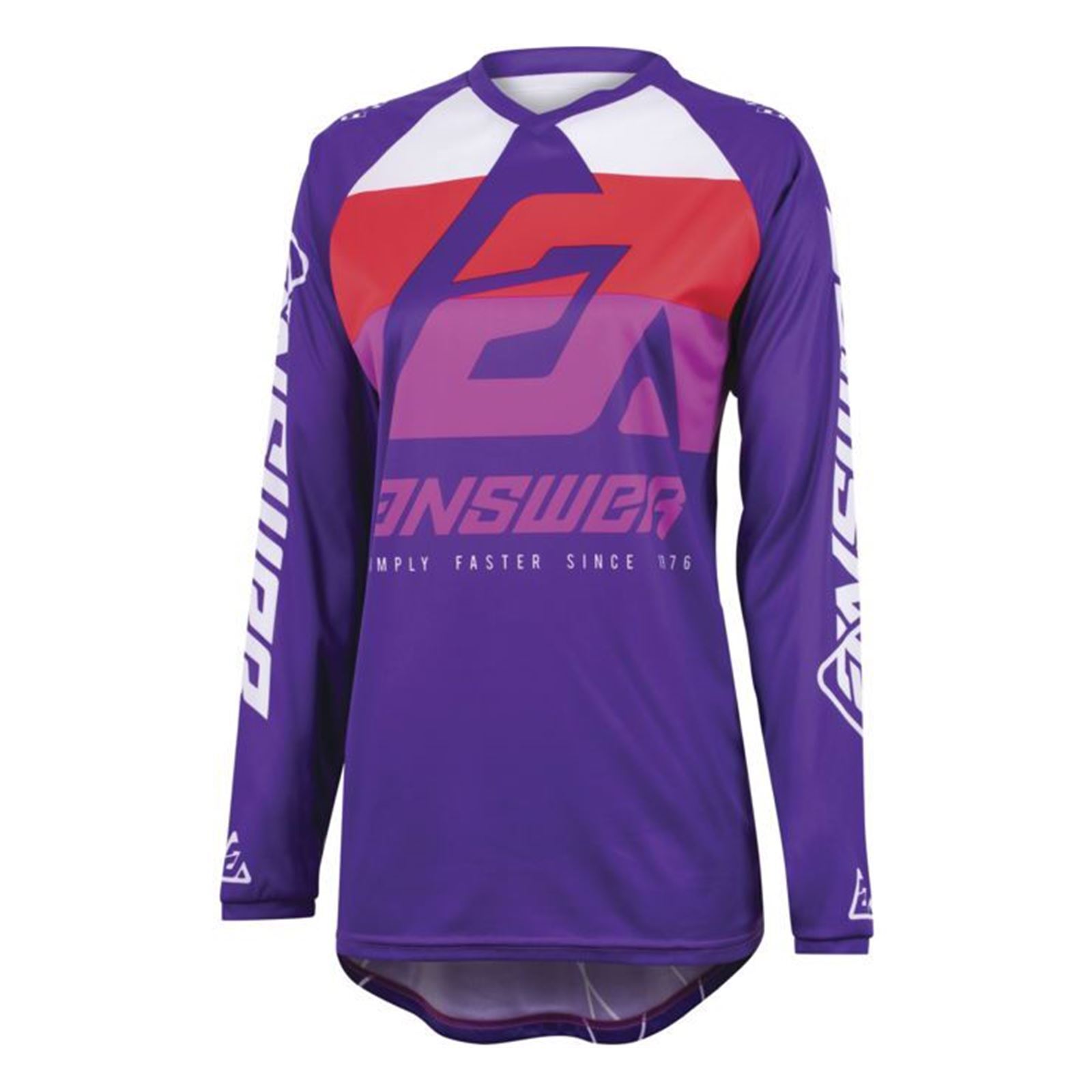 23 Syncron CC Jersey Purple/White/Red Womens - Medium - Click Image to Close