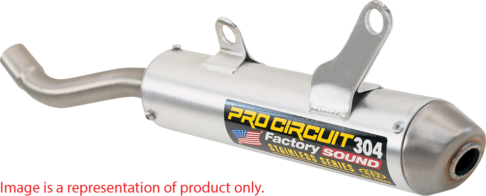 304 Aluminum Slip On Exhaust Silencer - For 05-07 KX250 - Click Image to Close