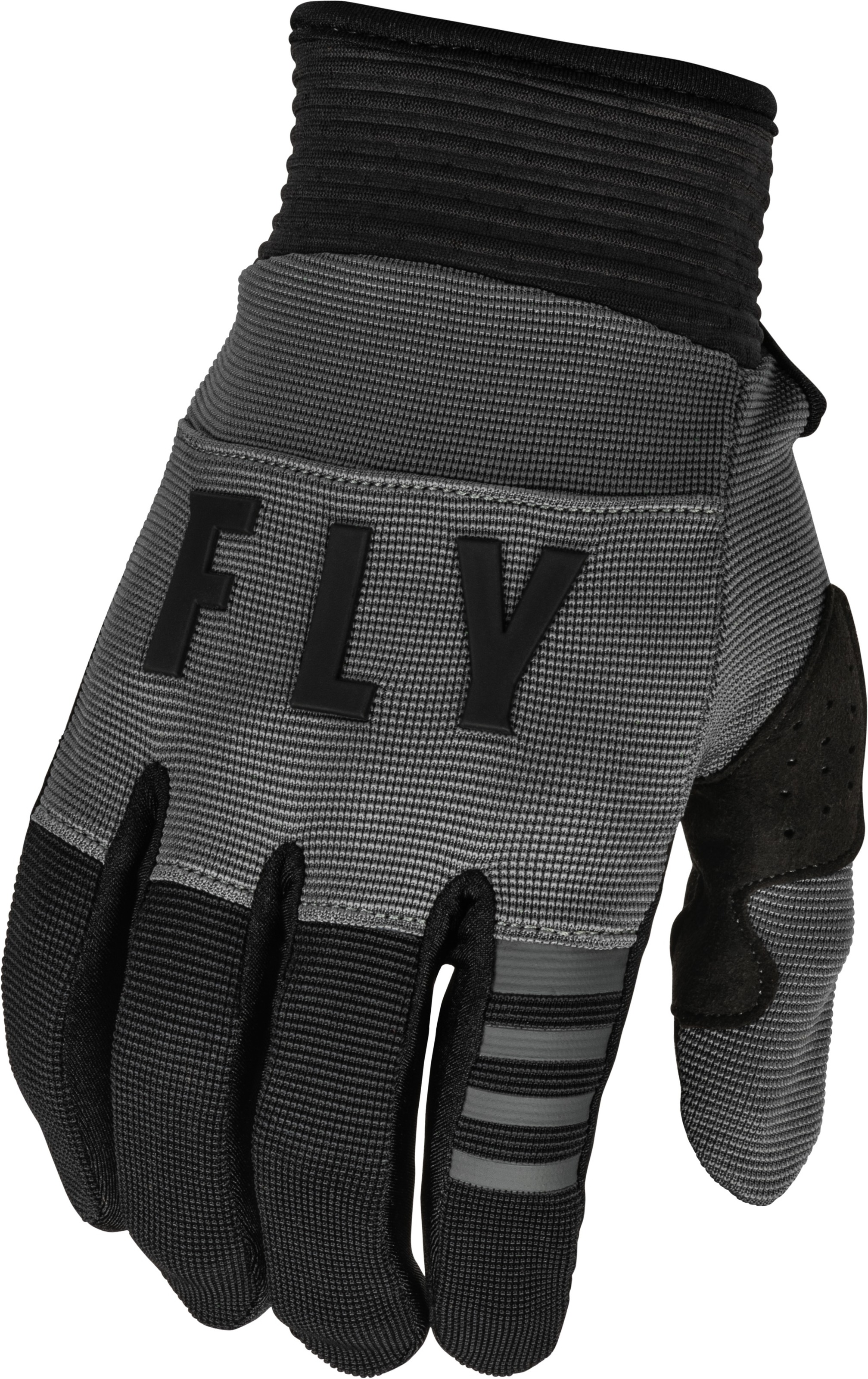 F-16 MX/ATV Gloves, Black & Dark Gray - Medium - Lightweight & Protective Textile Off-Road Racing Glove - Click Image to Close