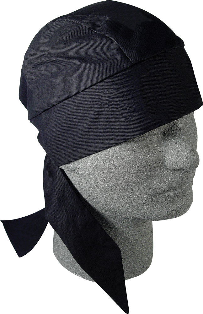 Flydanna Deluxe Headwrap - Flydanna Deluxe Solid Black - Click Image to Close