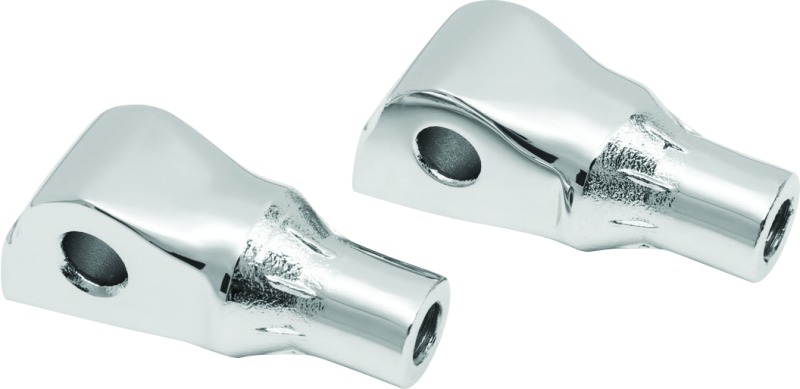 Taper Passenger Peg Adapter Chrome - Click Image to Close