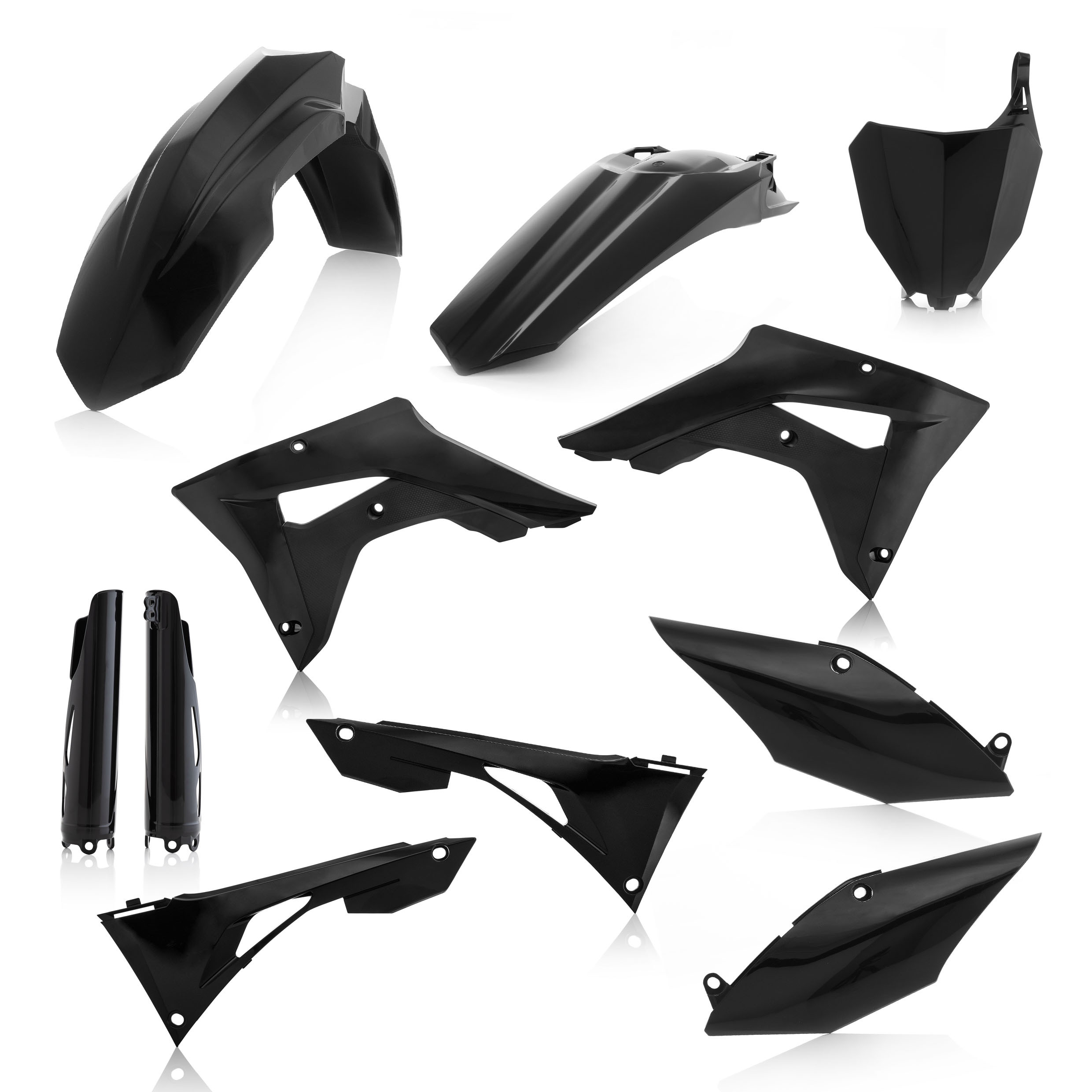 Full Plastic Kit - Black - For 19-21 Honda CRF250RX/450RX - Click Image to Close