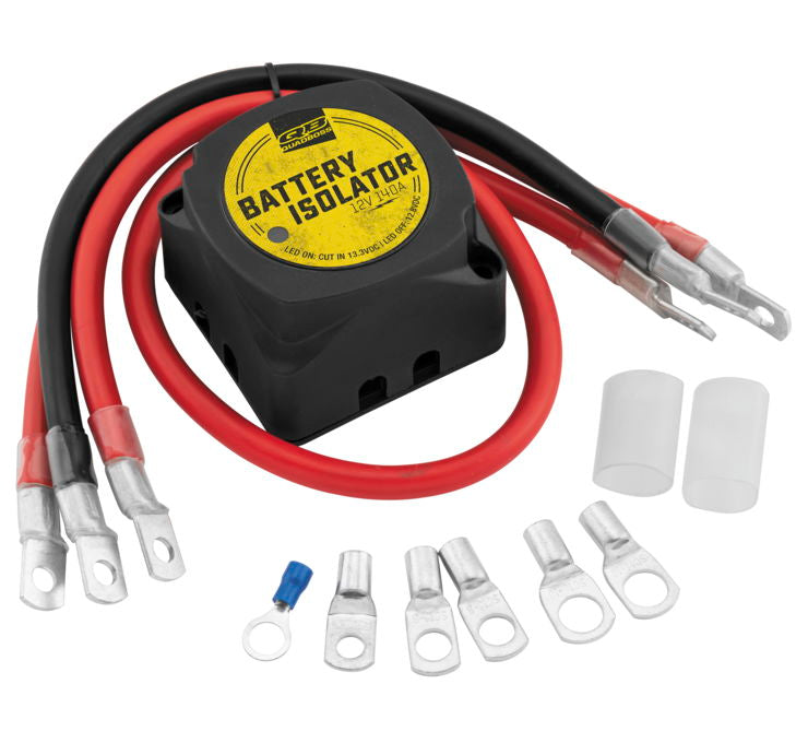 Battery Isolator With Wiring Kit - Fits Most Side-by-sides w/ Dual Batteries - Click Image to Close