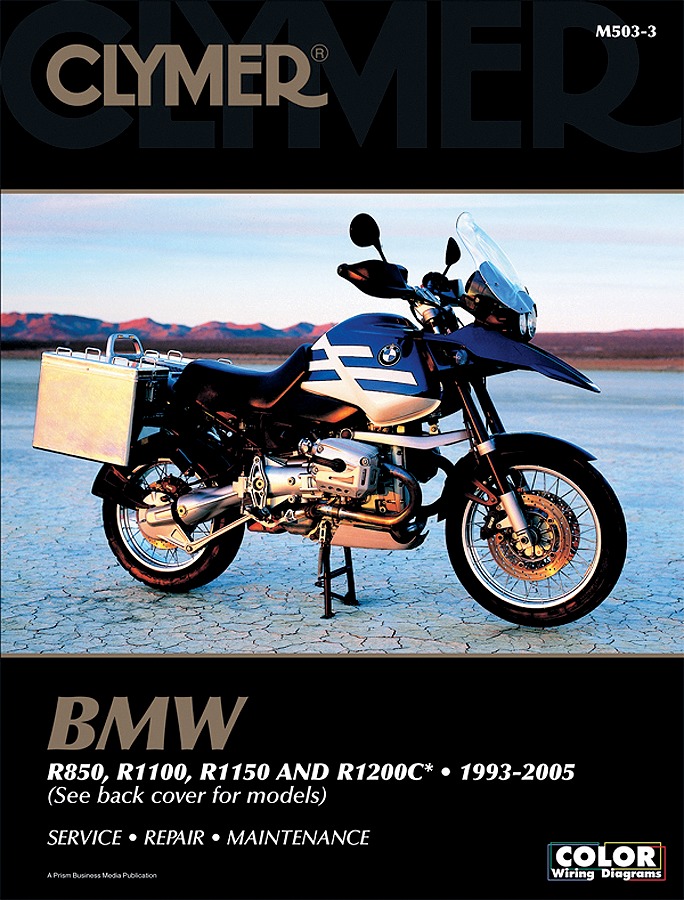 Shop Repair & Service Manual - Soft Cover - For 1993-2005 BMW R850, R1100, R1150 & R1200C - Click Image to Close