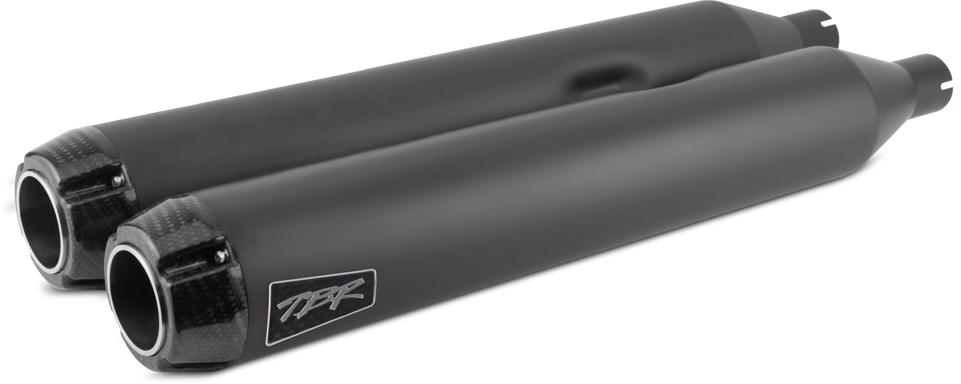 Comp-S Black Slip On Exhaust CF Cap - For 95-16 Harley Touring - Click Image to Close