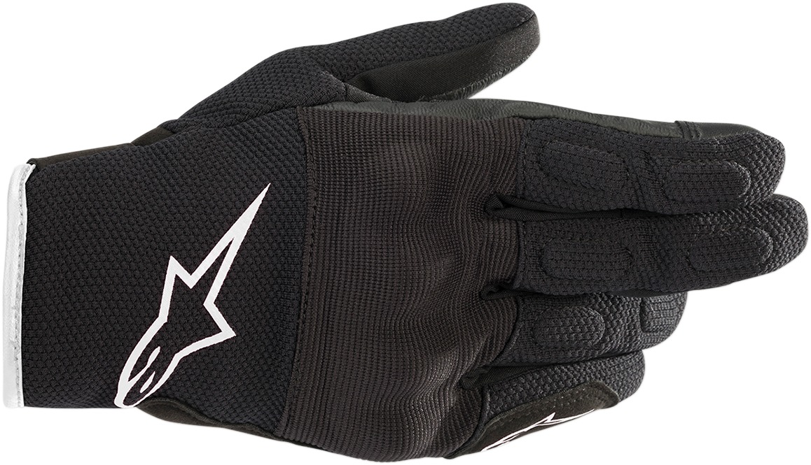 Women's S-Max Drystar Street Riding Gloves Black/White X-Large - Click Image to Close