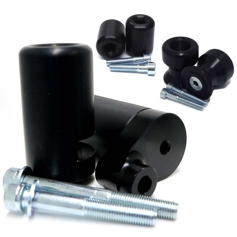 No Cut Black Complete Slider Kit - For 06-07 Yamaha R6 - Click Image to Close