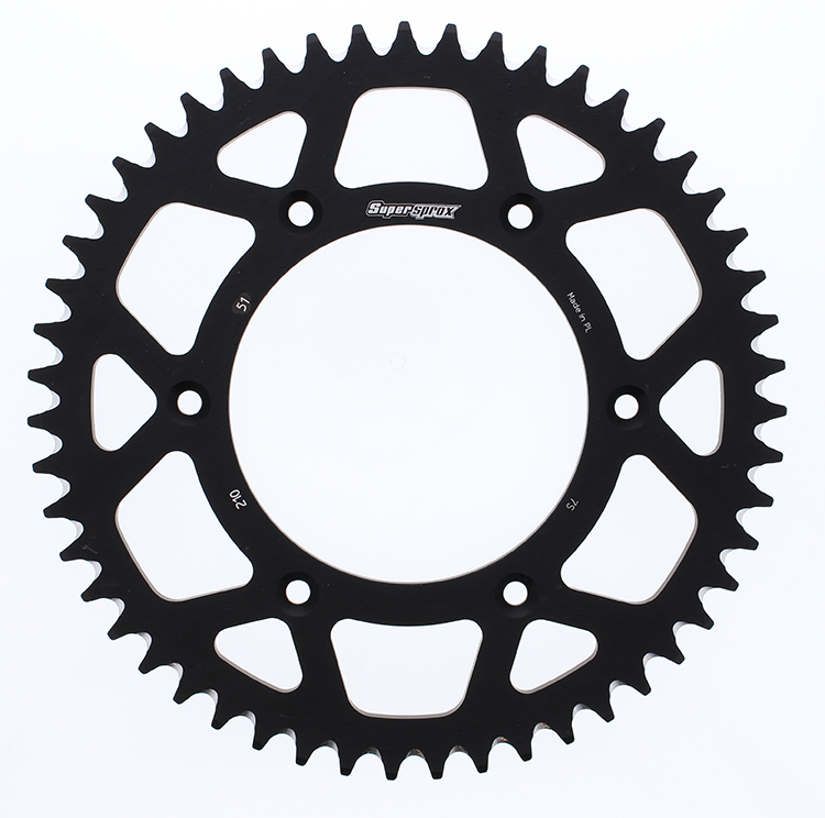 Aluminum Rear Sprocket 51T - Black - Click Image to Close