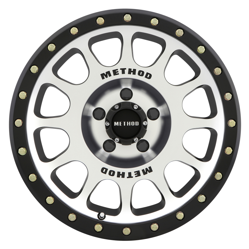 MR305 NV 17x8.5 0mm Offset 5x5.5 108mm CB Machined/Black Street Loc Wheel - Click Image to Close