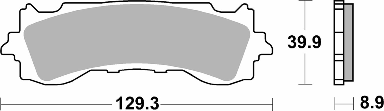 Sintered Brake Pads - 952Hs Sint Brake Pads Sbs - Click Image to Close