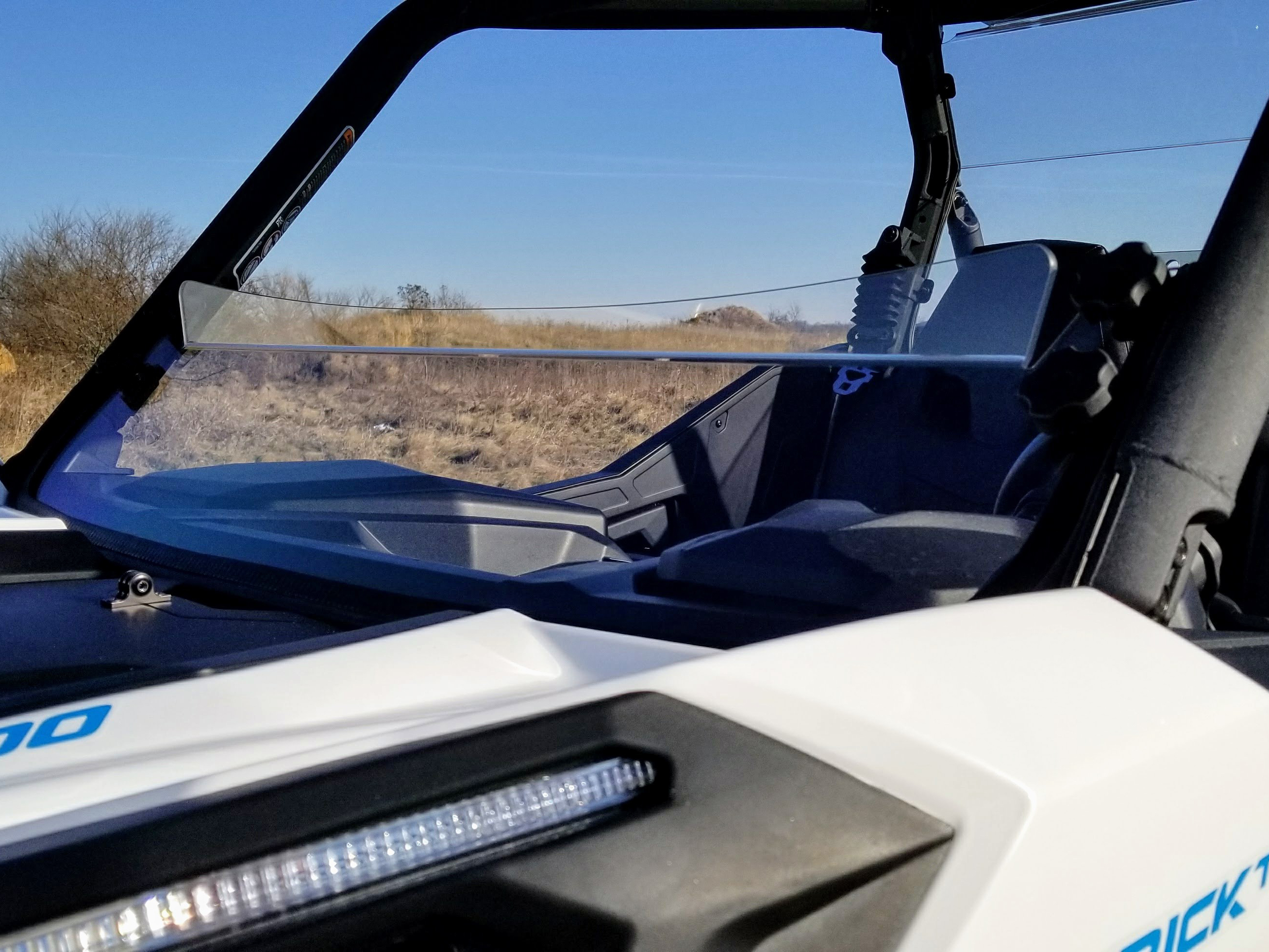 Clear Half Windshield - For 18-19 Can-Am Maverick Trail - Click Image to Close