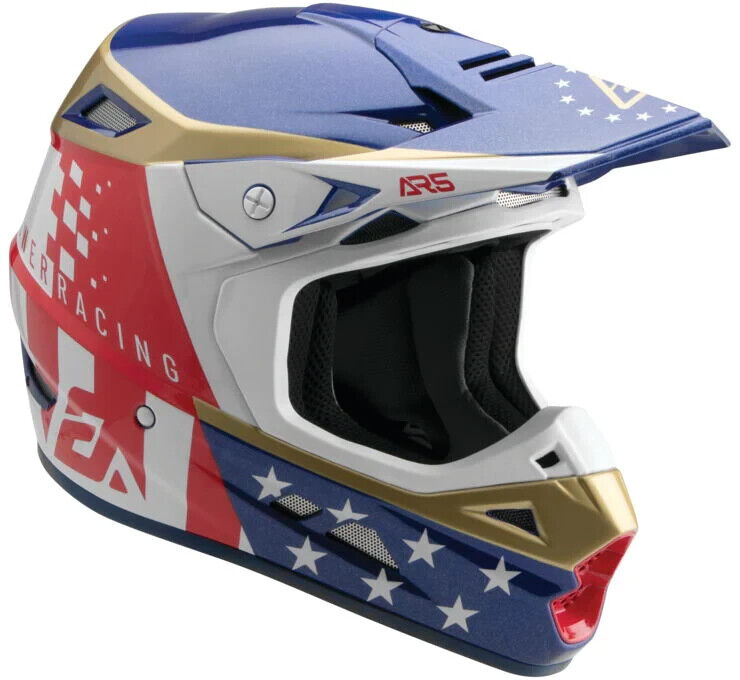 Answer AR5 Rally Helmet Mips Red/White - Small - Click Image to Close