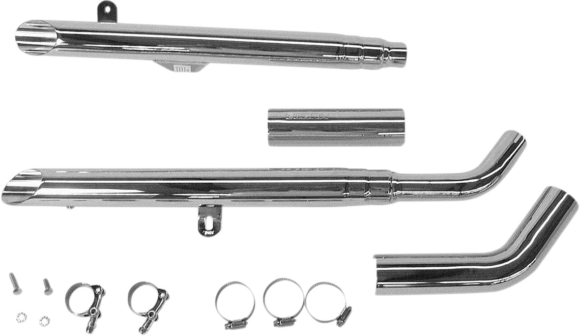 Drag Pipes Slip On Exhaust - For 99-04 Suzuki Marauder 800 - Click Image to Close