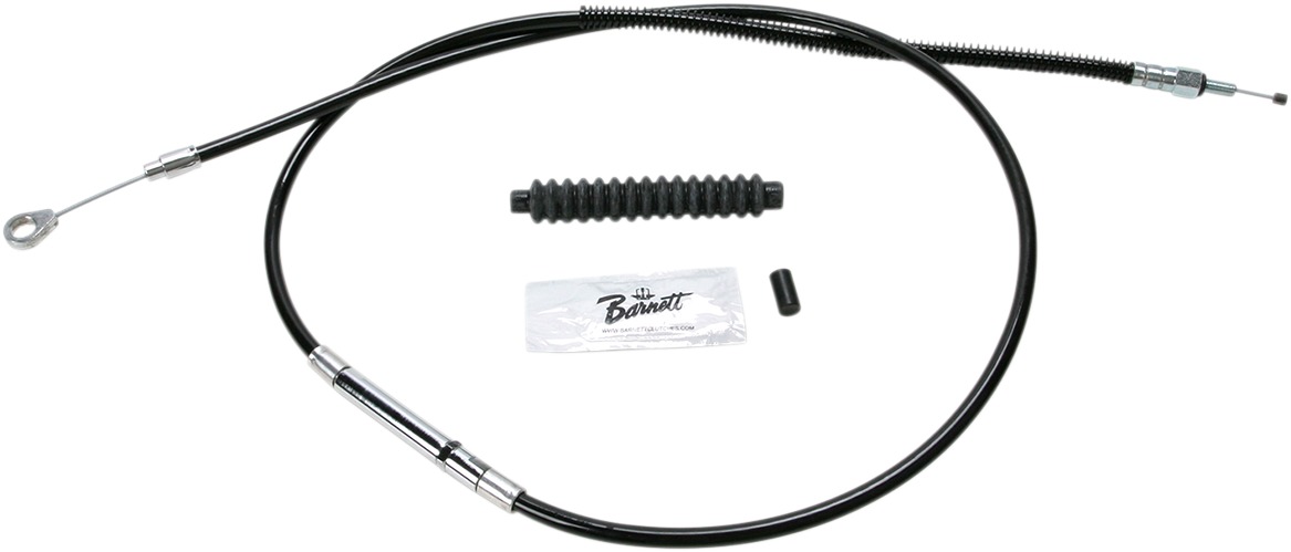 Black Vinyl Clutch Cables - Clutch Cable Blk +6 - Click Image to Close