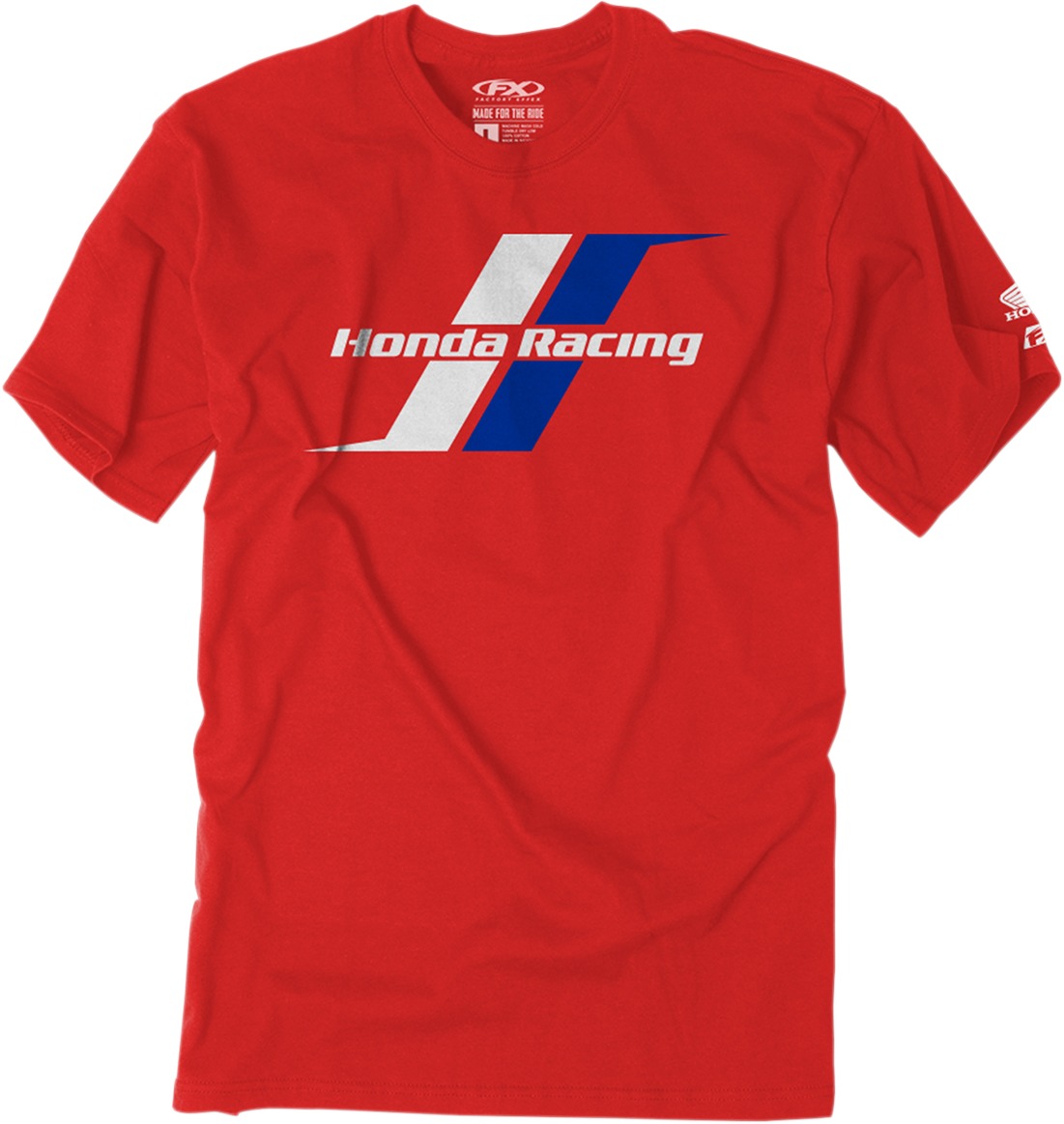 Men's Honda Stripes Tee - Honda Stripes Tee Red Md - Click Image to Close