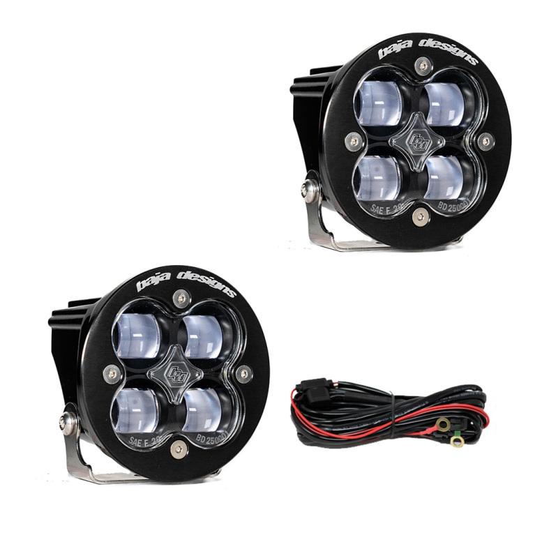 Squadron R SAE LED Spot Light - Clear - Pair - Click Image to Close