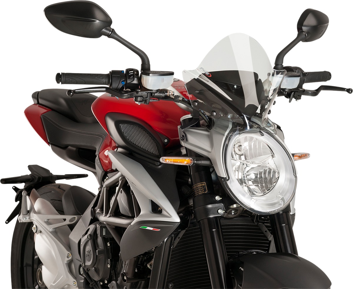 Naked New Gen Windscreen - Clear - For 16-20 MV Agusta Brutale 800 - Click Image to Close