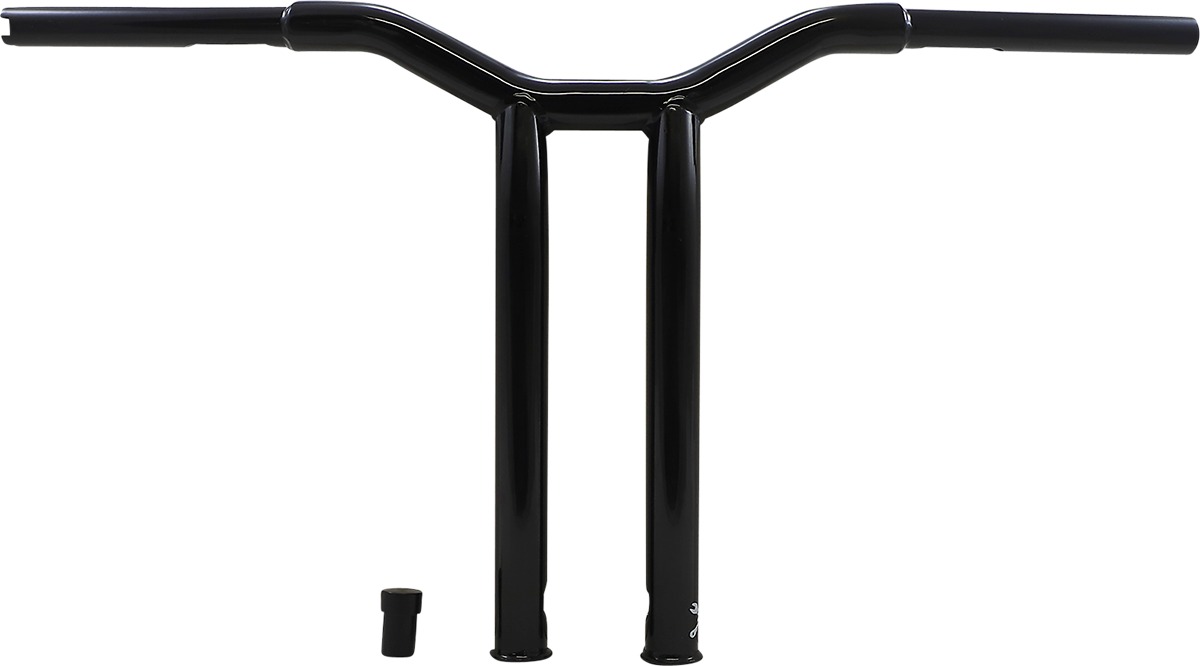 Dominator Raked Bar 14in - Gloss Black - Click Image to Close