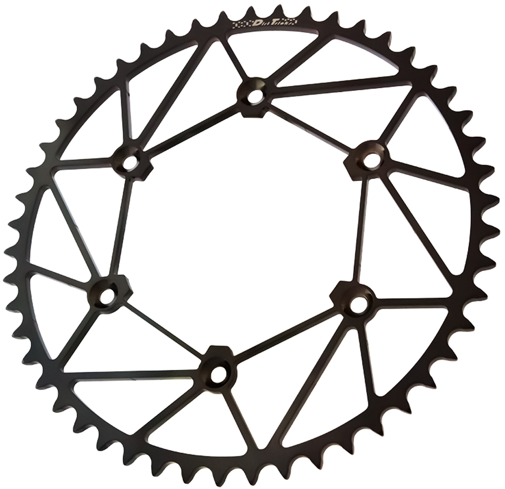 48 Tooth Black Steel Rear Sprocket - For YZ/YZF 125-450 - Click Image to Close